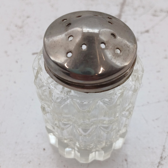 VTG Leonard Sheffield Silver Plate Crystal Caddy Salt Pepper Cruets Vinegar Oil - Picture 5 of 16